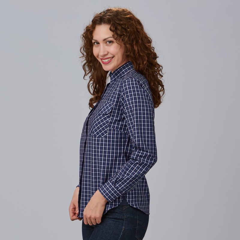 CAMISA A CUADROS POPELIN