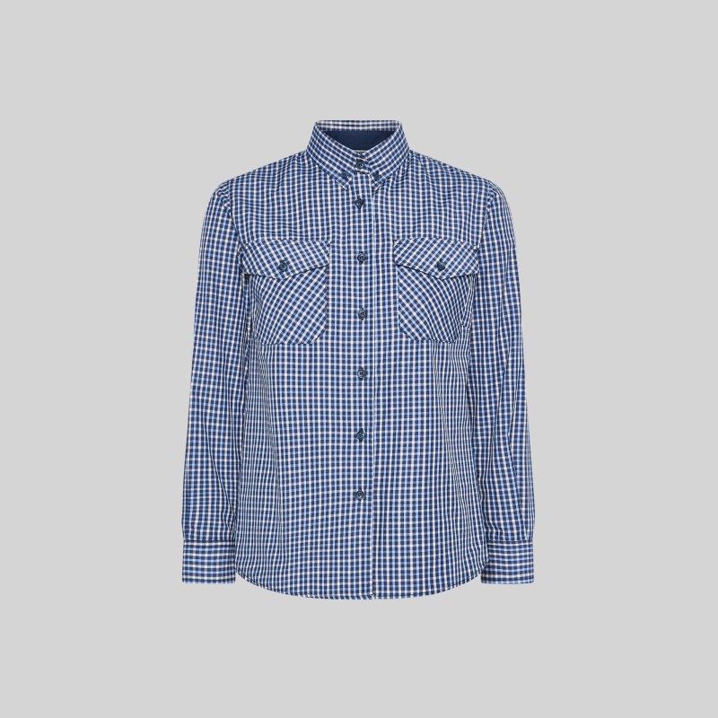 CAMISA A CUADROS POPELIN