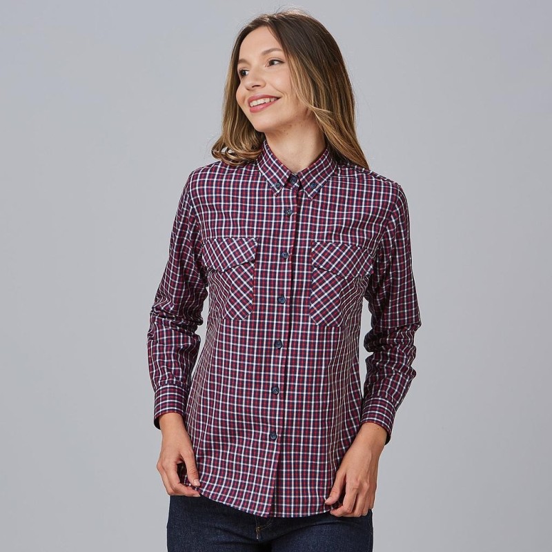 CAMISA A CUADROS POPELIN