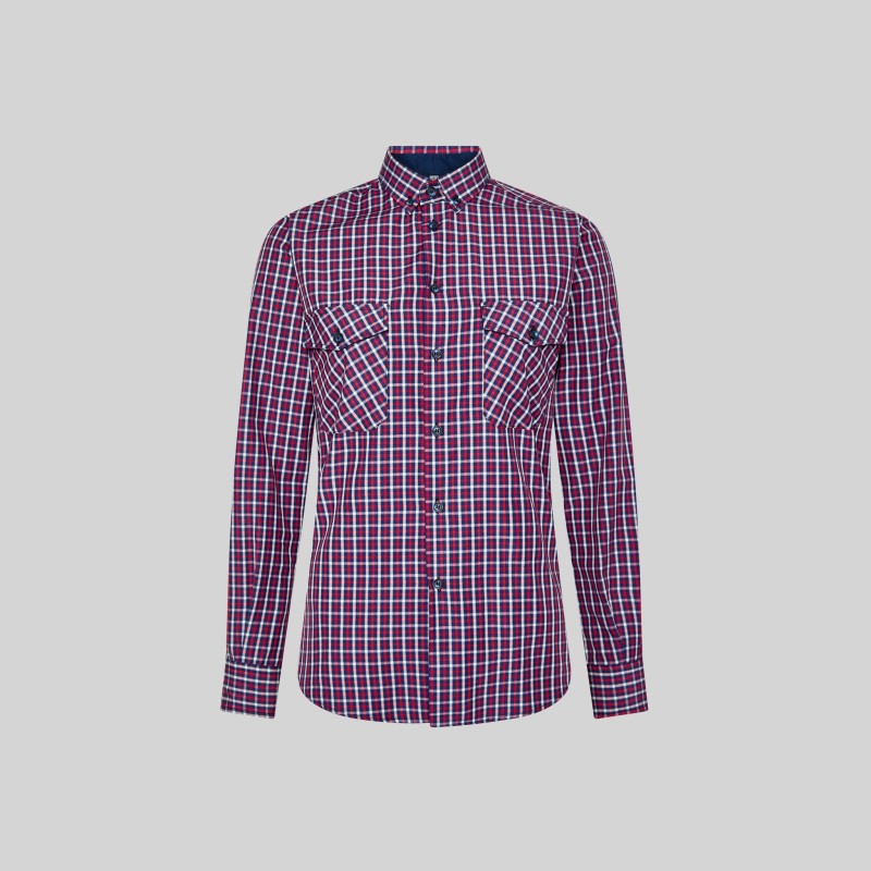 CAMISA A CUADROS POPELIN