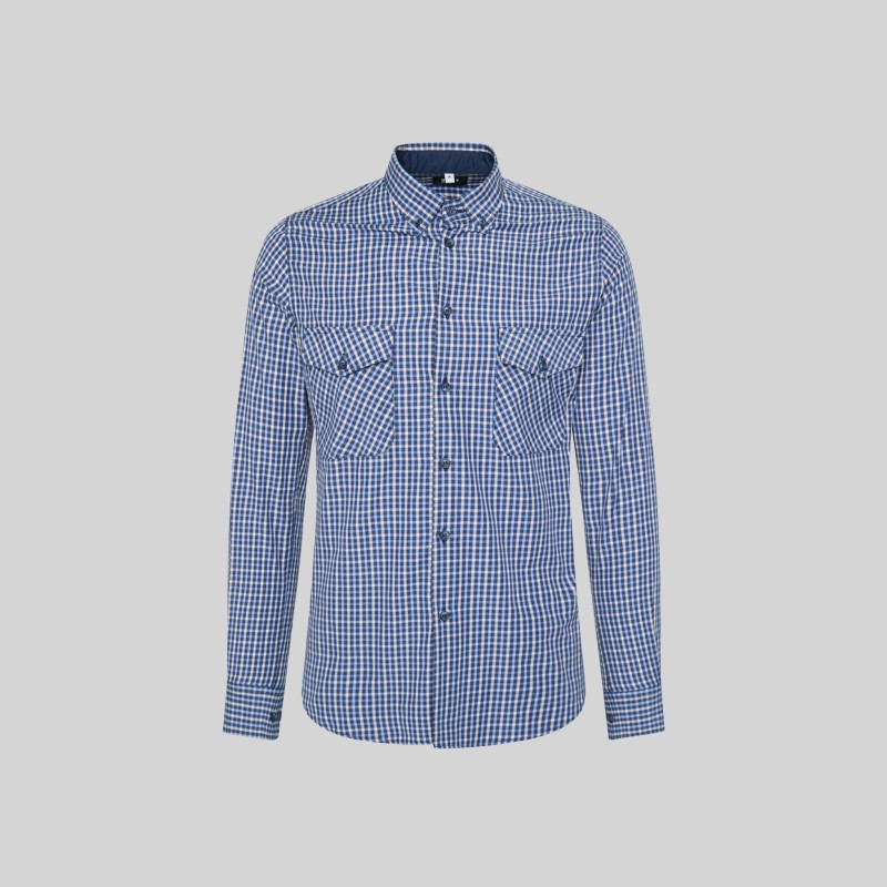 CAMISA A CUADROS POPELIN
