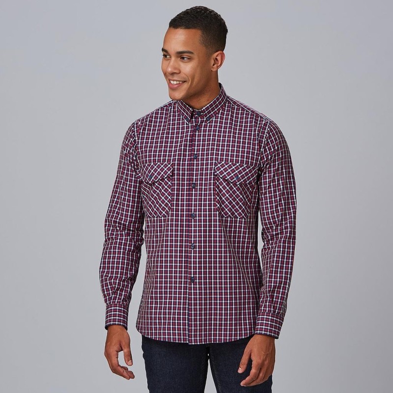 CAMISA A CUADROS POPELIN