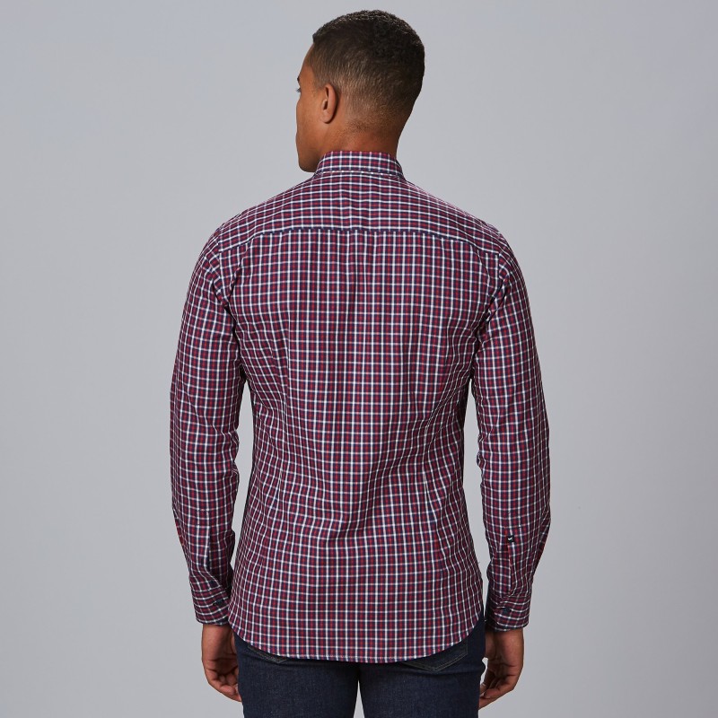 CAMISA A CUADROS POPELIN