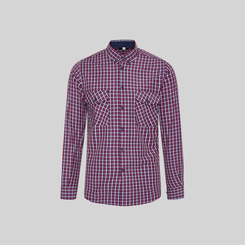 CAMISA A CUADROS POPELIN