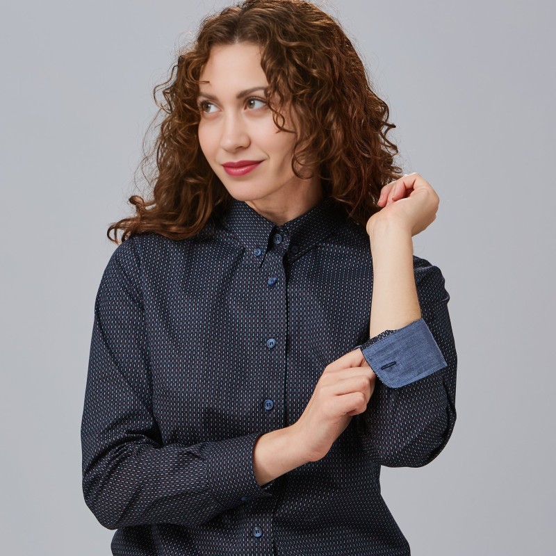 CAMISA POPELÍN PUNTOS