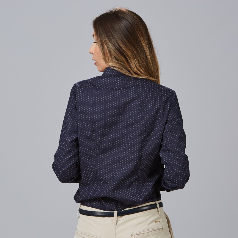 CAMISA PUNTEADO BICOLOR