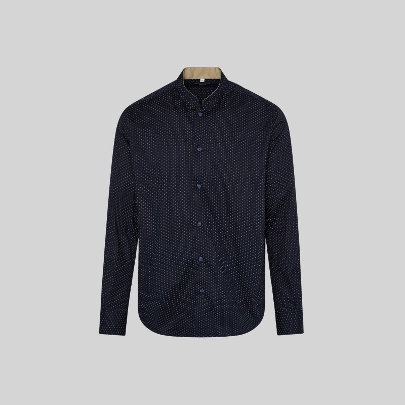 CAMISA PUNTEADO BICOLOR