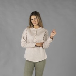 ⭐ CAMISA MUJER CUELLO MAO | Azules de Vergara