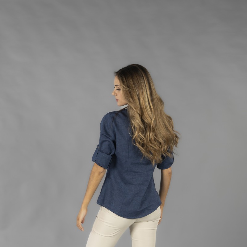 CAMISA MUJER CUELLO MAO