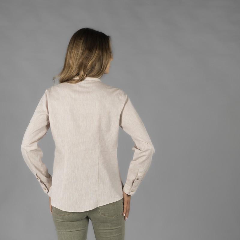 CAMISA MUJER CUELLO MAO