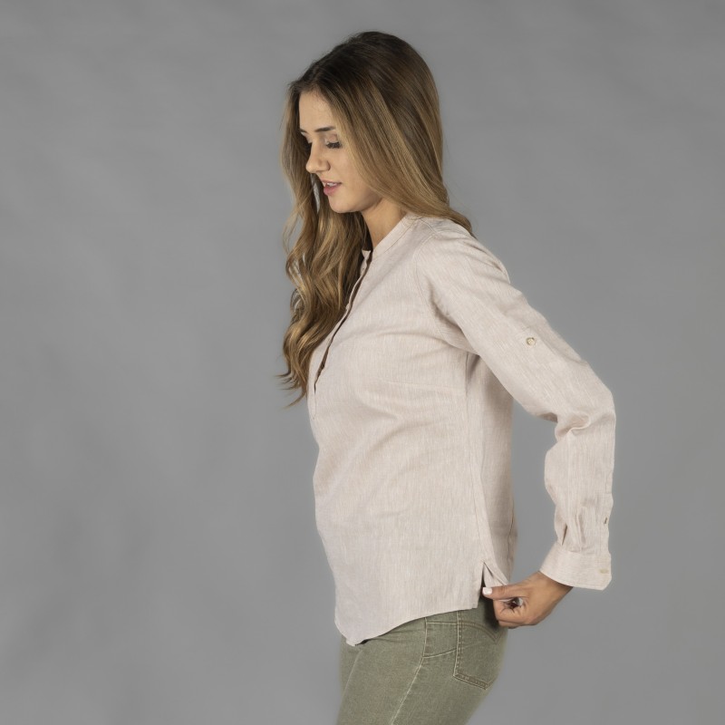 CAMISA MUJER CUELLO MAO