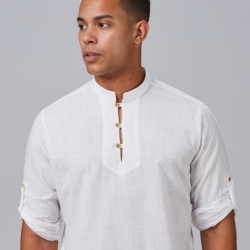 ⭐ CAMISA PROFESIONAL EN FALSO LINO | Azules de Vergara