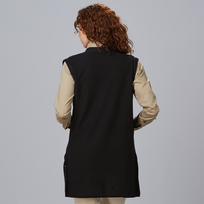 CHALECO MUJER CUELLO SOLAPA