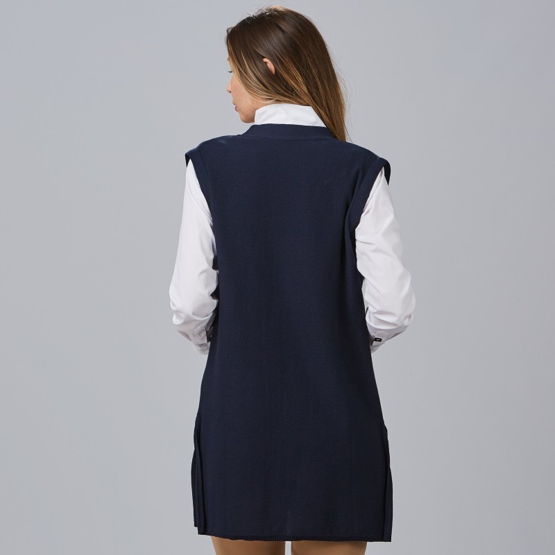 CHALECO MUJER CUELLO SOLAPA