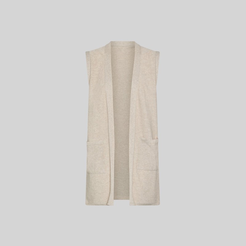 CHALECO MUJER CUELLO SOLAPA