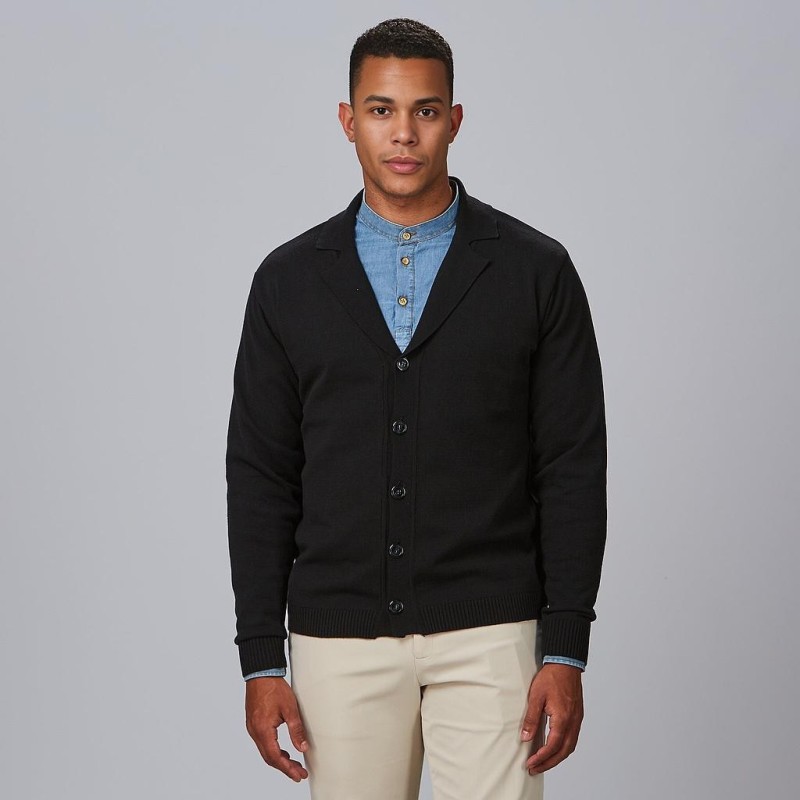 CARDIGAN HOMBRE CUELLO SOLAPA