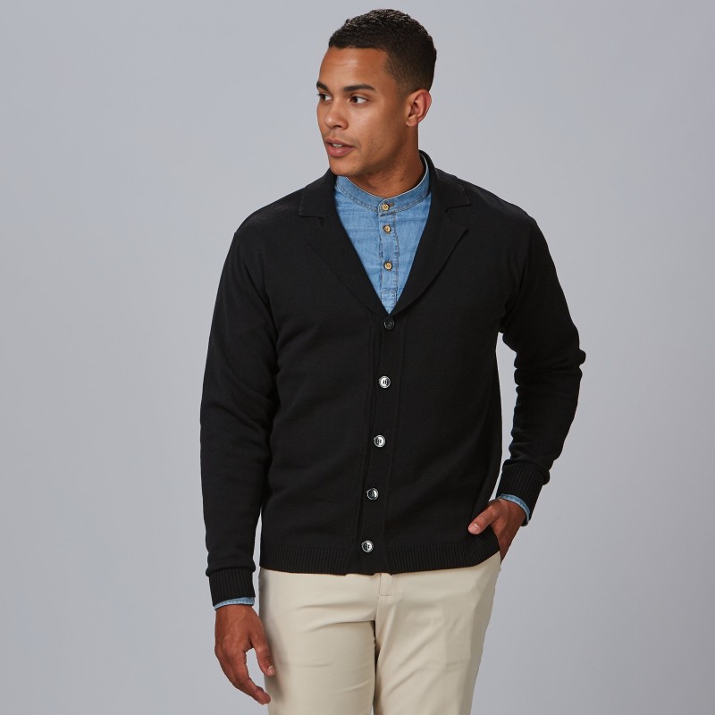 CARDIGAN HOMBRE CUELLO SOLAPA