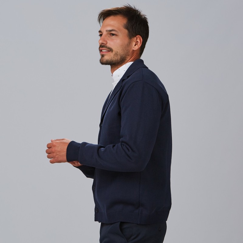 CARDIGAN HOMBRE CUELLO SOLAPA