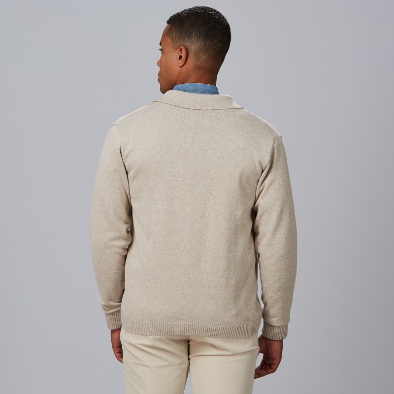 CARDIGAN HOMBRE CUELLO SOLAPA