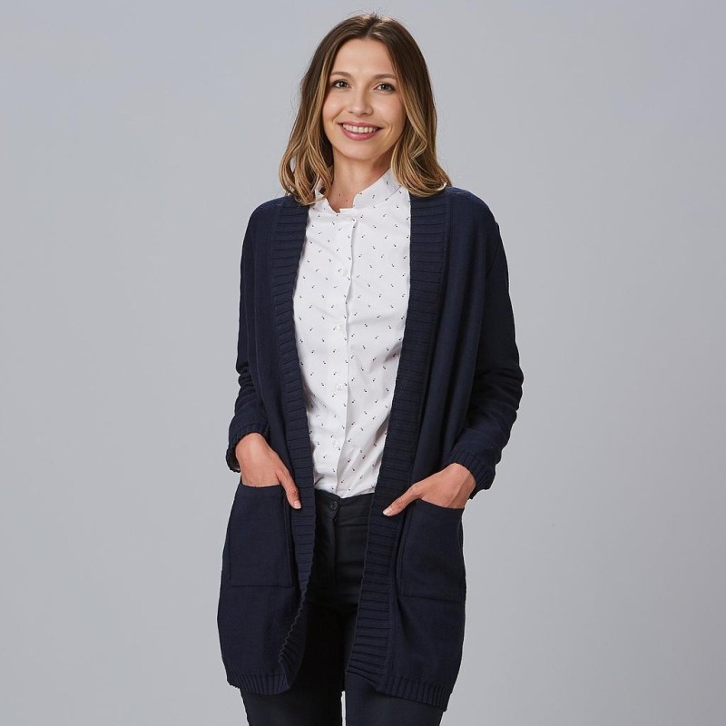 CARDIGAN MUJER CUELLO SOLAPA
