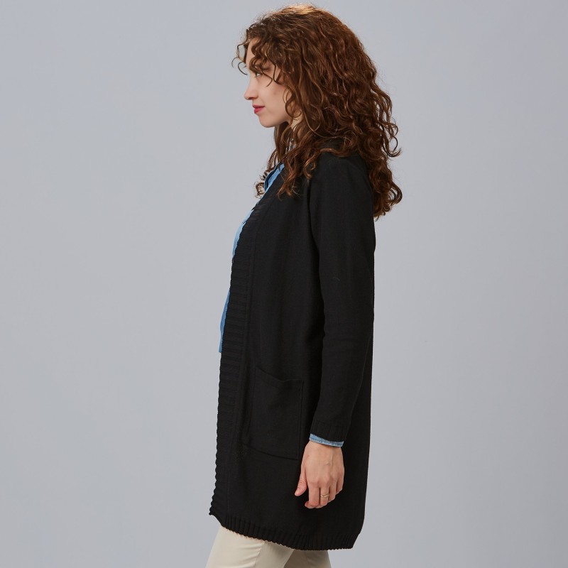 CARDIGAN MUJER CUELLO SOLAPA