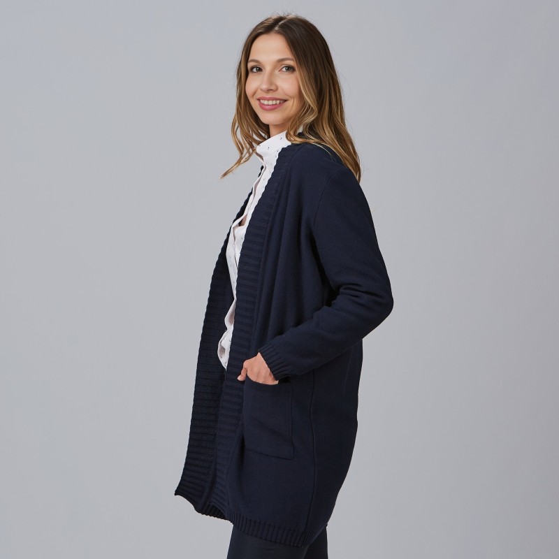 CARDIGAN MUJER CUELLO SOLAPA