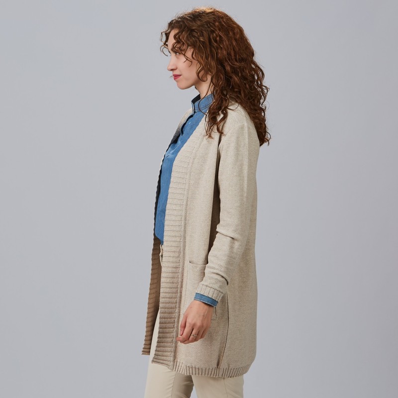 CARDIGAN MUJER CUELLO SOLAPA