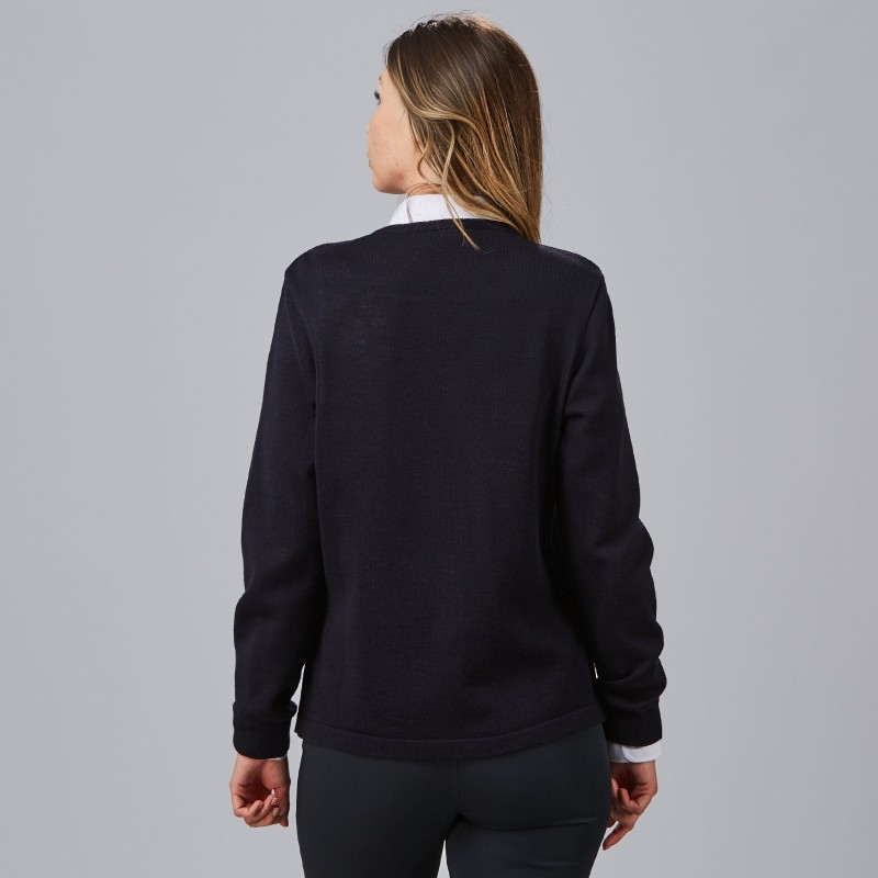 CARDIGAN PUNTO FINO CREMALLERA