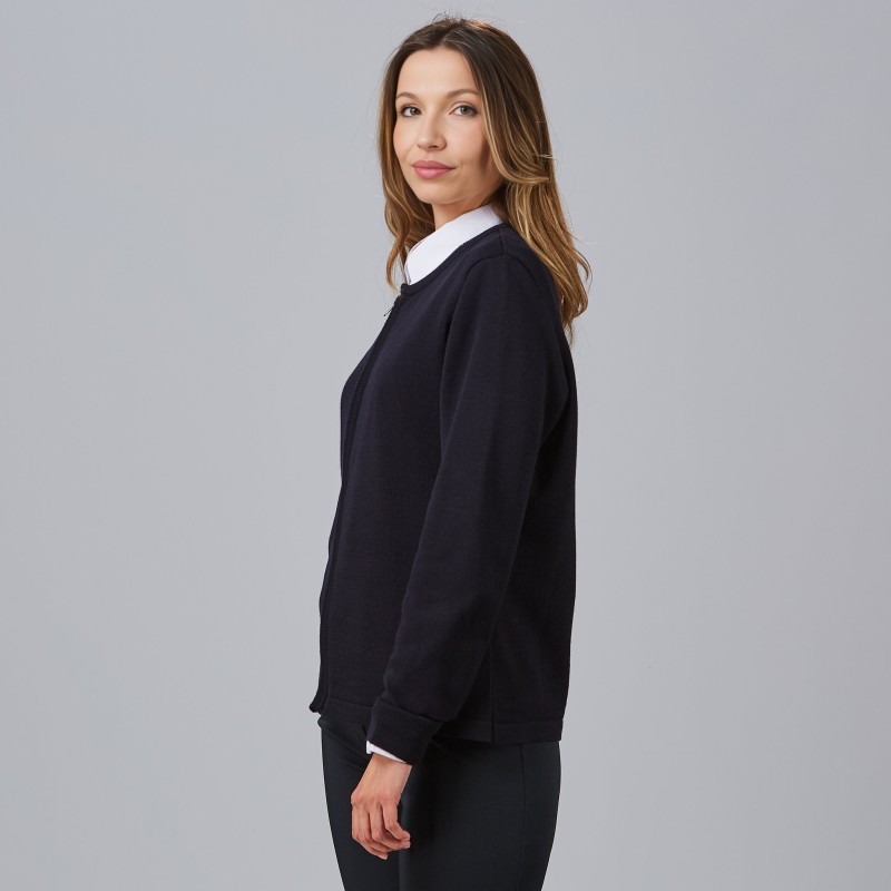 CARDIGAN PUNTO FINO CREMALLERA