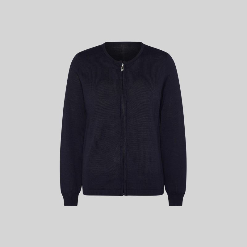 CARDIGAN PUNTO FINO CREMALLERA