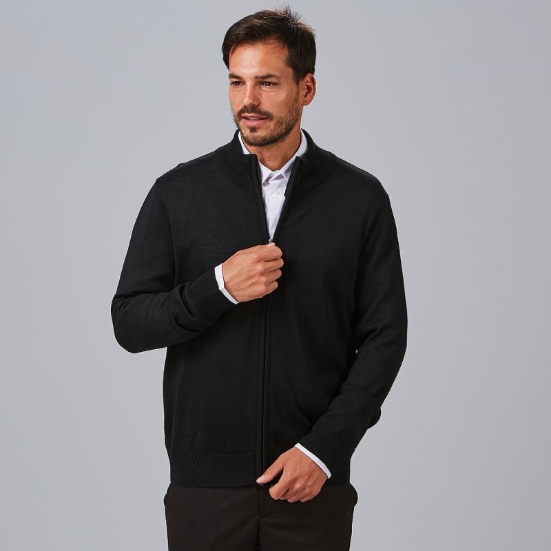 CARDIGAN PUNTO FINO CREMALLERA
