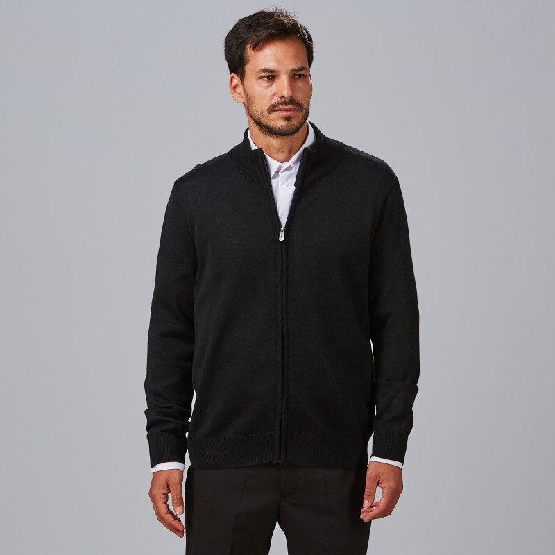 CARDIGAN PUNTO FINO CREMALLERA