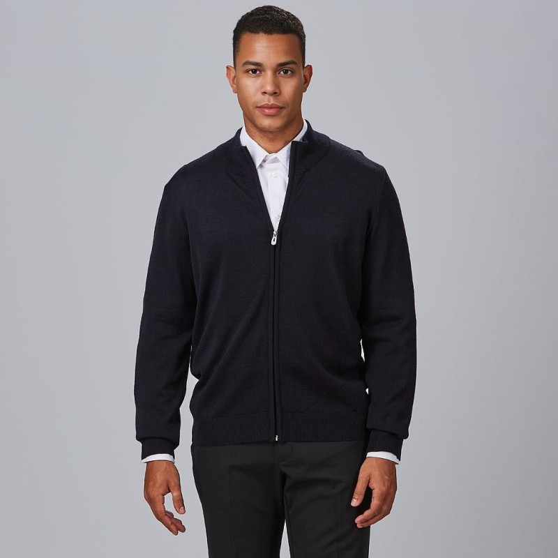 CARDIGAN PUNTO FINO CREMALLERA