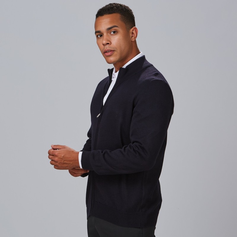 CARDIGAN PUNTO FINO CREMALLERA