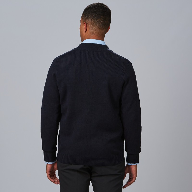 CARDIGAN PUNTO GRUESO CREMALLERA