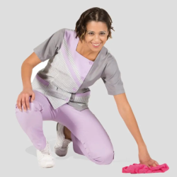 BATA CORTA DE LIMPIEZA MUJER