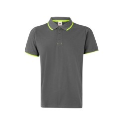 ⭐ POLO BICOLOR RAYA MANGA CORTA | Azules de Vergara