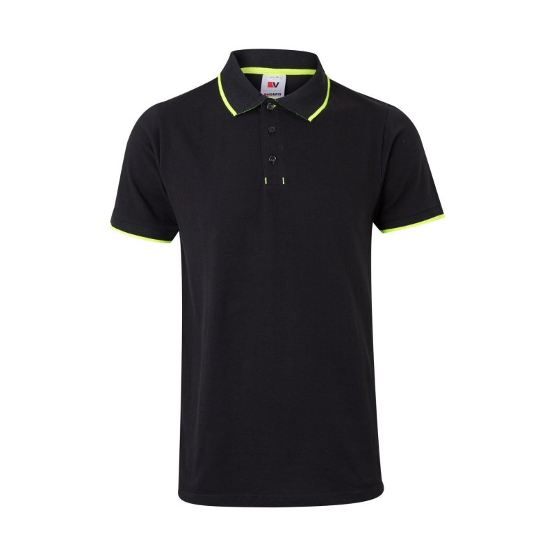 POLO BICOLOR RAYA MANGA CORTA