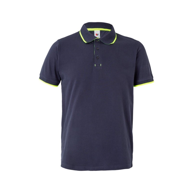 POLO BICOLOR RAYA MANGA CORTA
