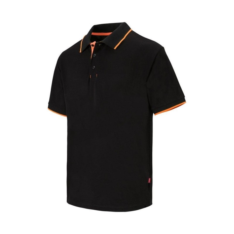 POLO BICOLOR RAYA MANGA CORTA