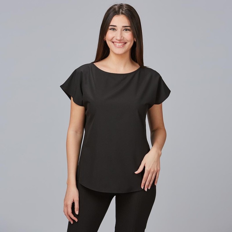BLUSA MICROFIBRA MUJER ELEGANTE