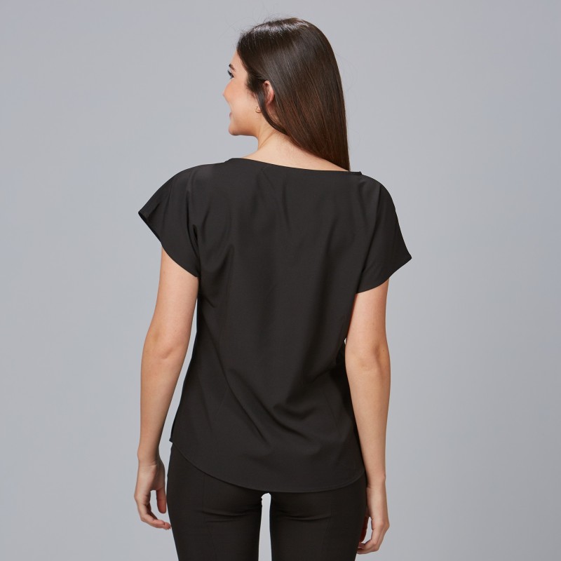 BLUSA MICROFIBRA MUJER ELEGANTE