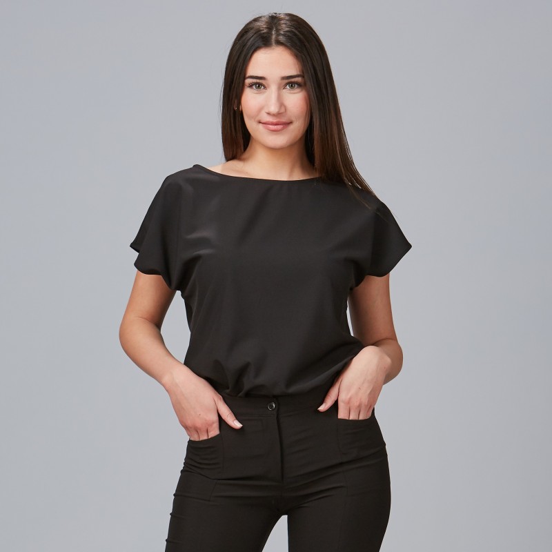 BLUSA MICROFIBRA MUJER ELEGANTE