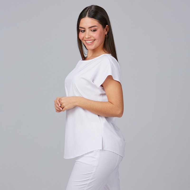 BLUSA MICROFIBRA MUJER ELEGANTE