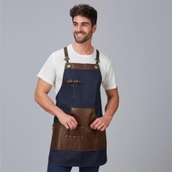 ⭐ DELANTAL VAQUERO PIEL | Azules de Vergara