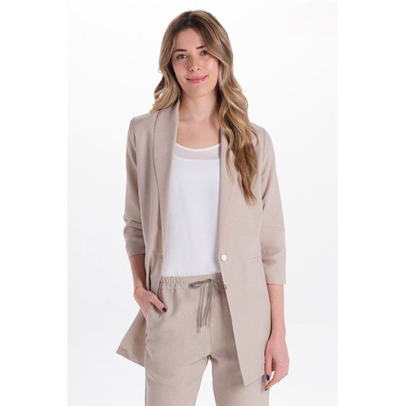 CHAQUETA SANITARIA MUJER TRES CUARTOS