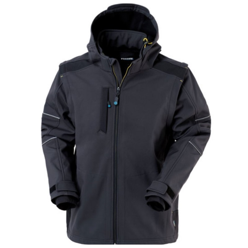 CHAQUETA SOFTSHELL PROFESIONAL IMPERMEABLE TRANSPIRABLE