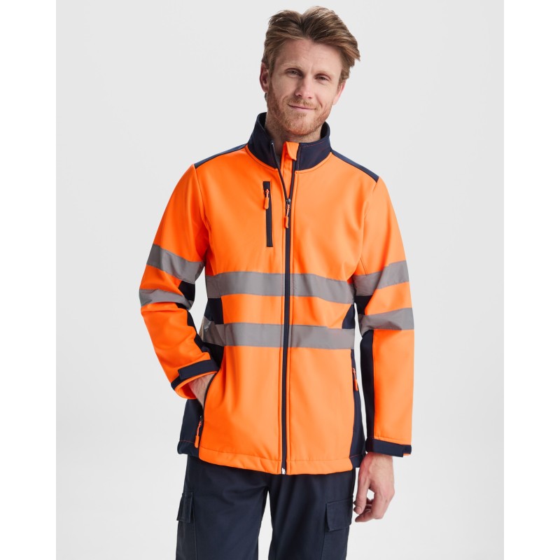 CHAQUETA ALTA VISIBILIDAD BICOLOR IMPERMEABLE