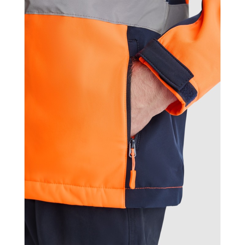 CHAQUETA ALTA VISIBILIDAD BICOLOR IMPERMEABLE
