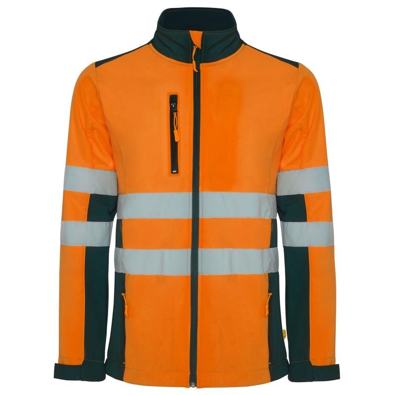 CHAQUETA ALTA VISIBILIDAD BICOLOR IMPERMEABLE